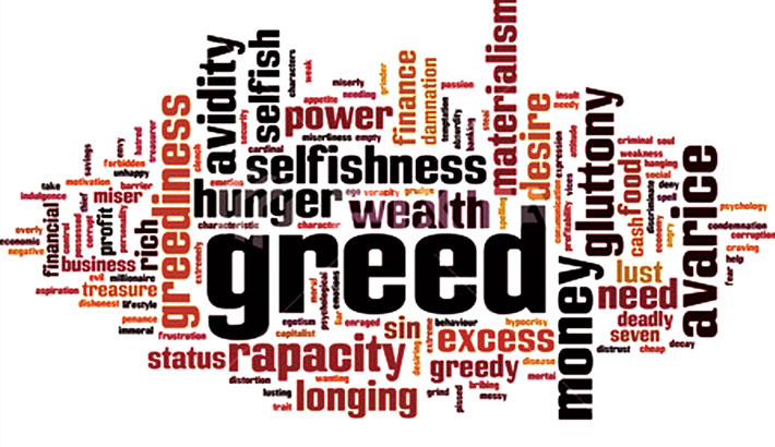 greed of power meaning